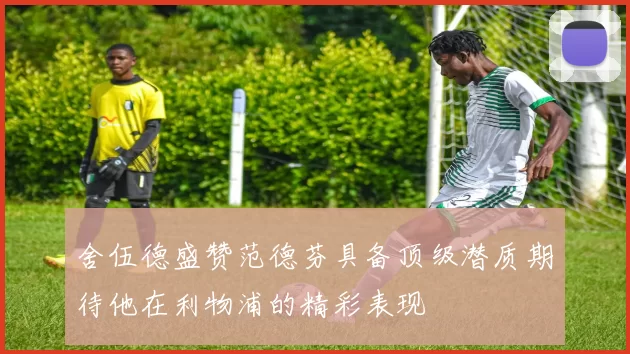 舍伍德盛赞范德芬具备顶级潜质期待他在利物浦的精彩表现
